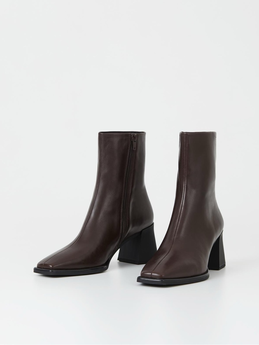 Vagabond Hedda Leather Ankle Boots in dark brown / burgundy, size 42, worn once
